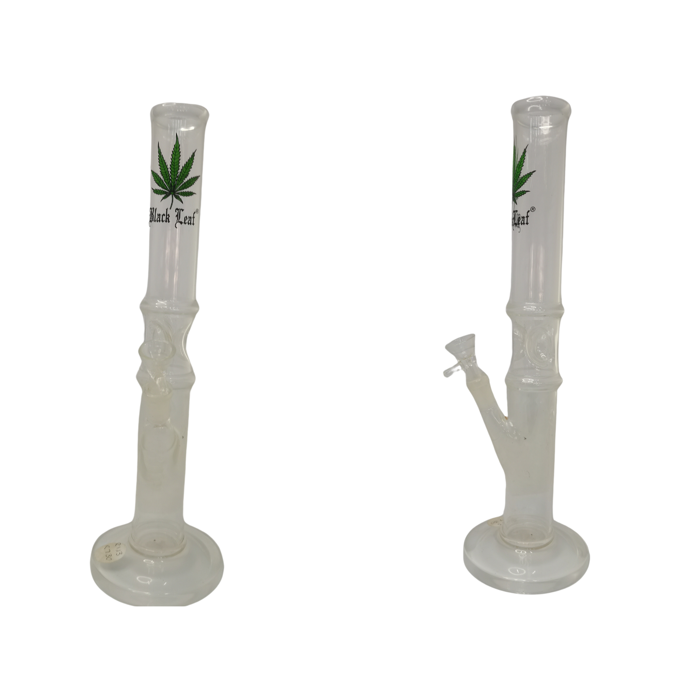 R1.13 Black Leaf Straight Bong